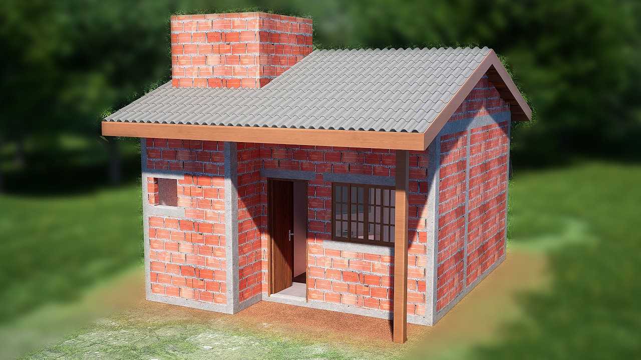 CASA TÉRREA SUPER ECONÔMICA 5X5M | 1500 TIJOLOS | PASSO A PASSO E MATERIAIS | DUTRAM