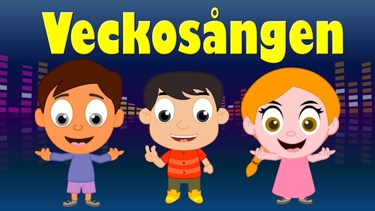 Veckosången - Måndag, Tisdag  | Barnsånger på svenska | Barnvisor på svenska