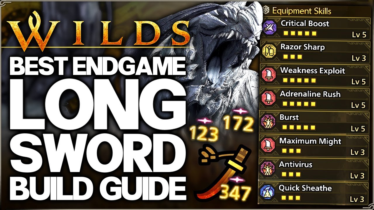 Monster Hunter Wilds - Best Long Sword Build - Highest Damage Possible - Armor Set & Weapon Guide!
