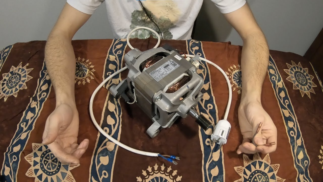 Jak podłączyć silnik od pralki z 7 przewodami na krótko 🔌👨‍🔧 sprawdzenie silnika