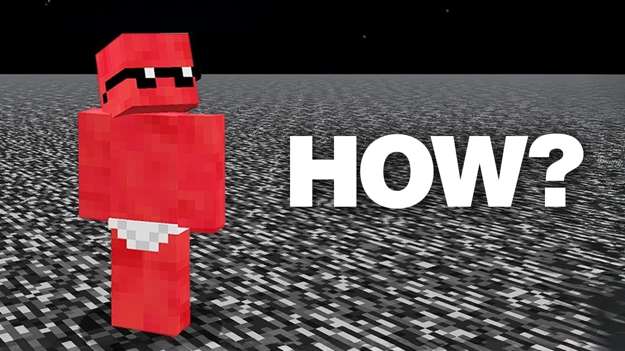 He Beat Minecraft From Only Bedrock?