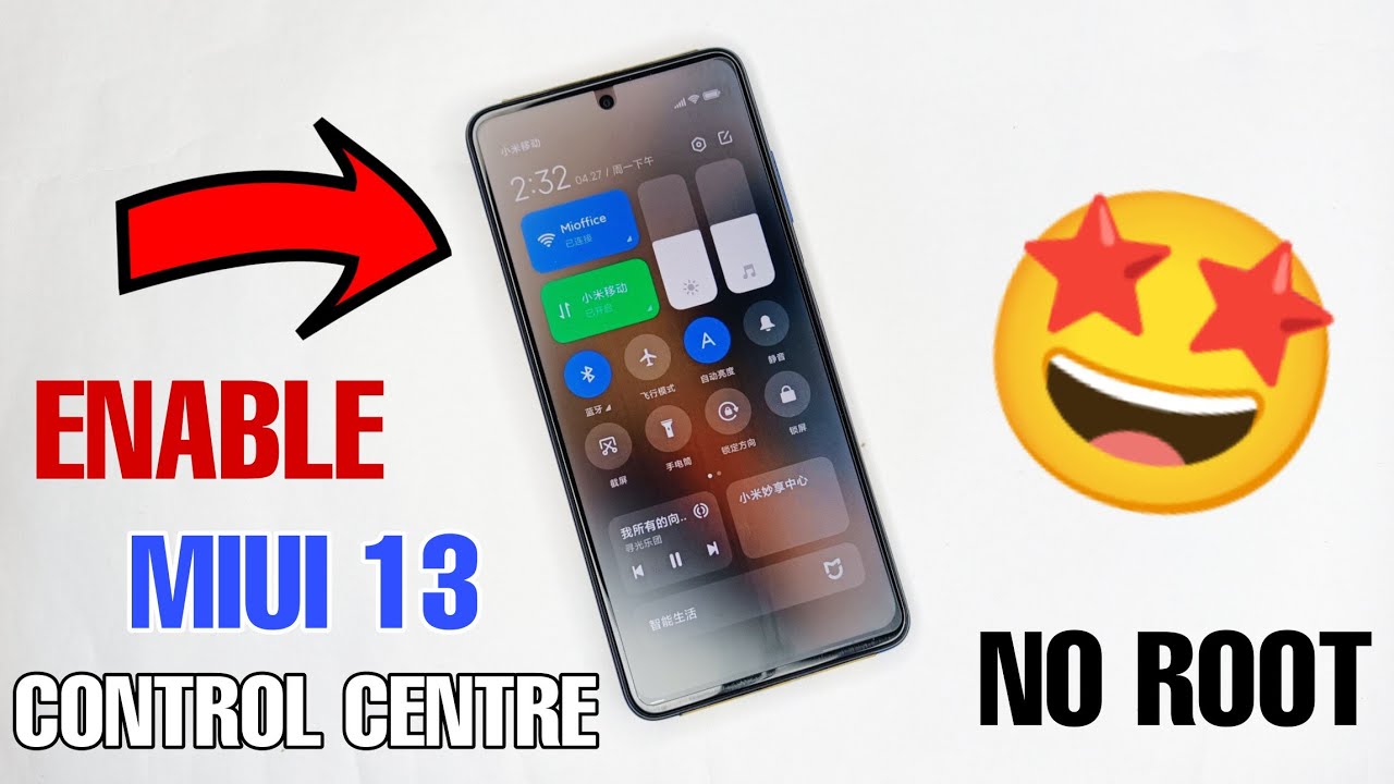 😯 ENABLE MIUI 13 CONTROL CENTER NO ROOT ANY REDMI DEVICE
