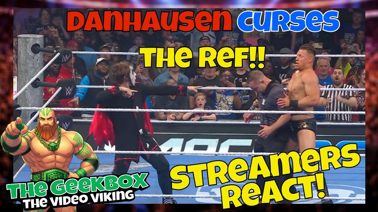 Реакция стримеров! Данхаузен проклинает рефери!! #wwe #smackdown #wrestling