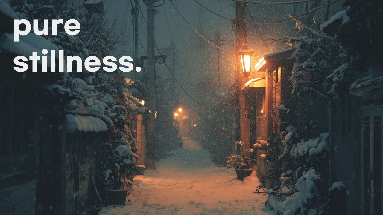 Pure Stillness | Quiet Piano for a Snowy Night in Seoul