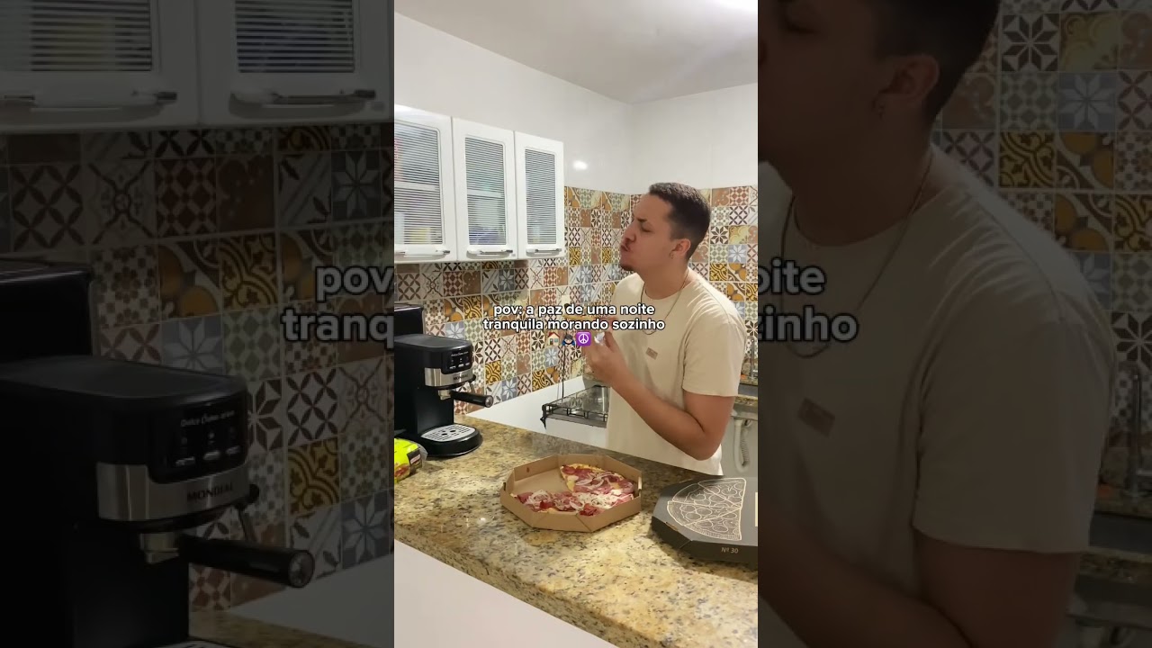 a paz de uma noite tranquila morando sozinho. ☮️#rotina #morandosozinho #morarsozinho #viral