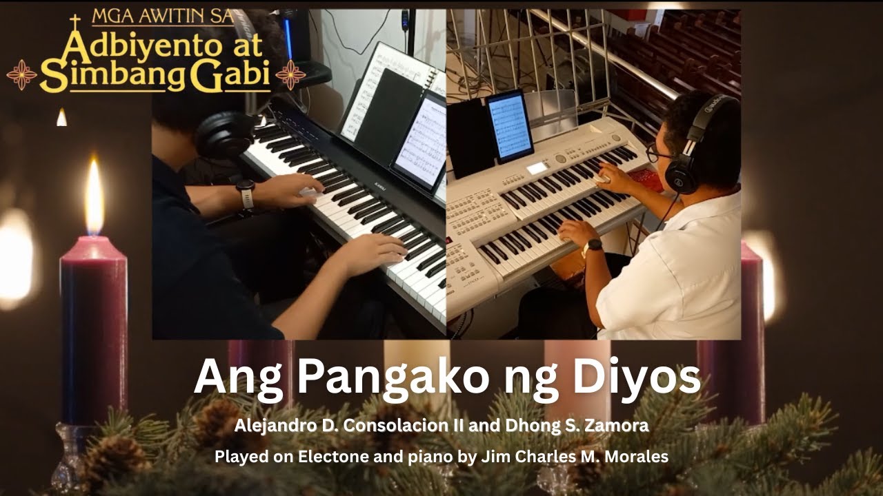 Ang Pangako ng Diyos - Alejandro Consolacion II and Dhong S. Zamora on piano and Electone ELB02