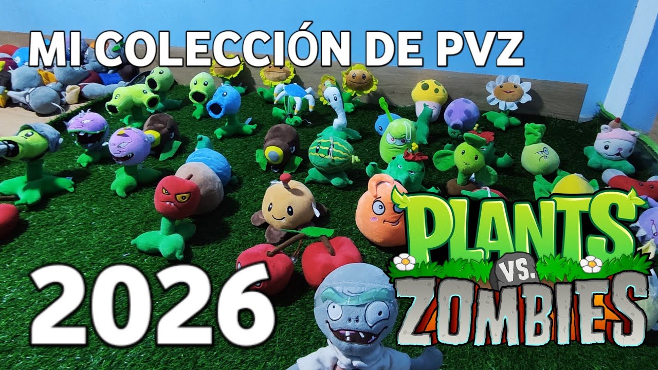 Mi colección de Peluches De Plantas VS Zombies en 2026!!!