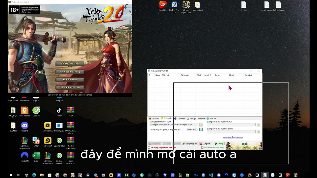 Hướng dẫn | Auto Login kidauto VLTK2.0