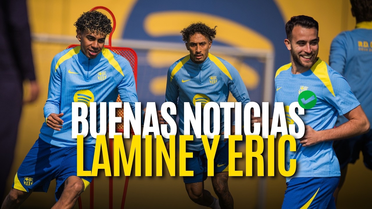 ⚽🔥 FLICK recupera efectivos: LAMINE YAMAL y ERIC GARCÍA dan buenas NOTICIAS🔴🔵 | Entrenamiento