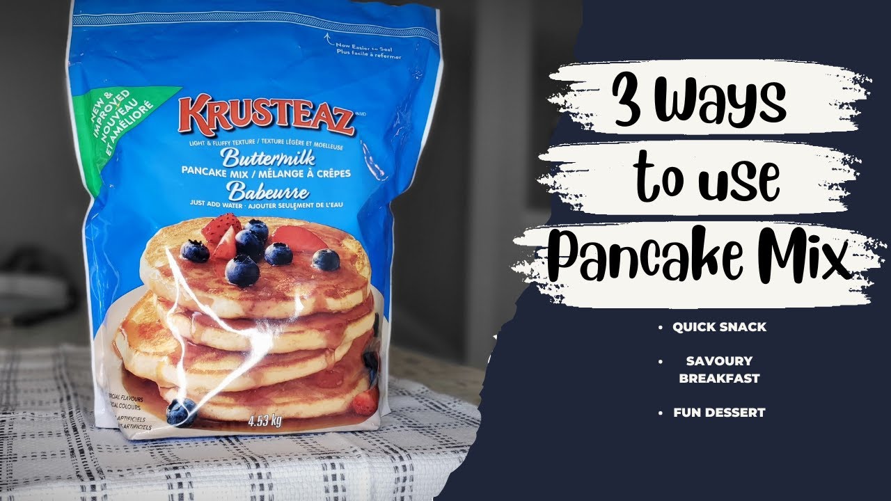 3 Ways to use Krusteaz Pancake Mix 