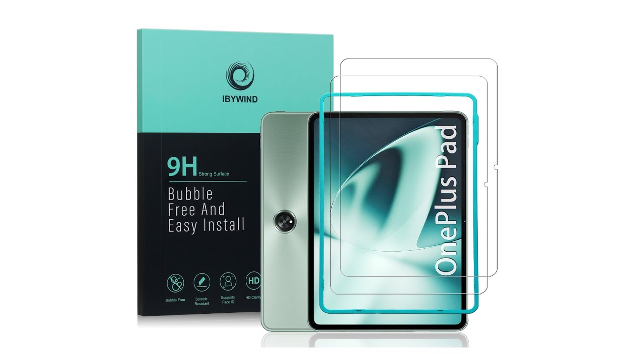 OnePlus Pad Tempered glass ibywind Protector With Easy Install Kit