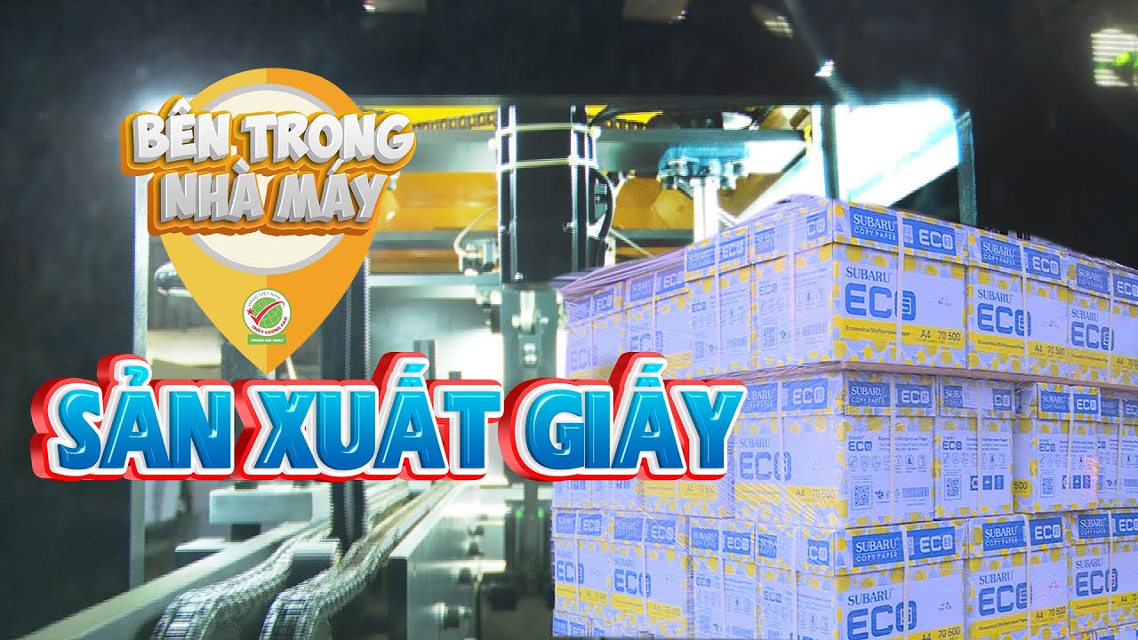 Tìm hiểu quy trình sản xuất giấy A4 I Made in Vietnam