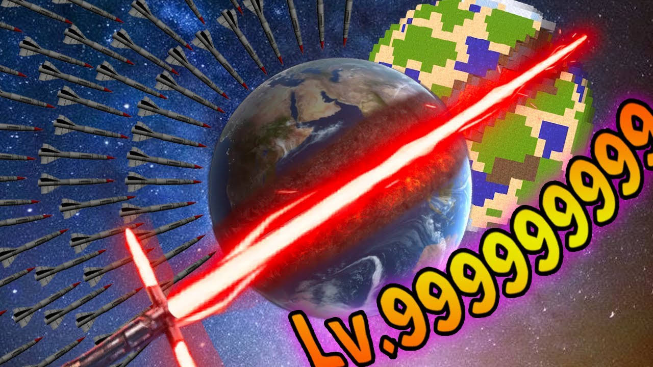 隠し要素を使ってマイクラ風の地球をライトセーバーで切り刻んでみた #2【 スマホゲーム Solar Smash ソーラースマッシュ 】