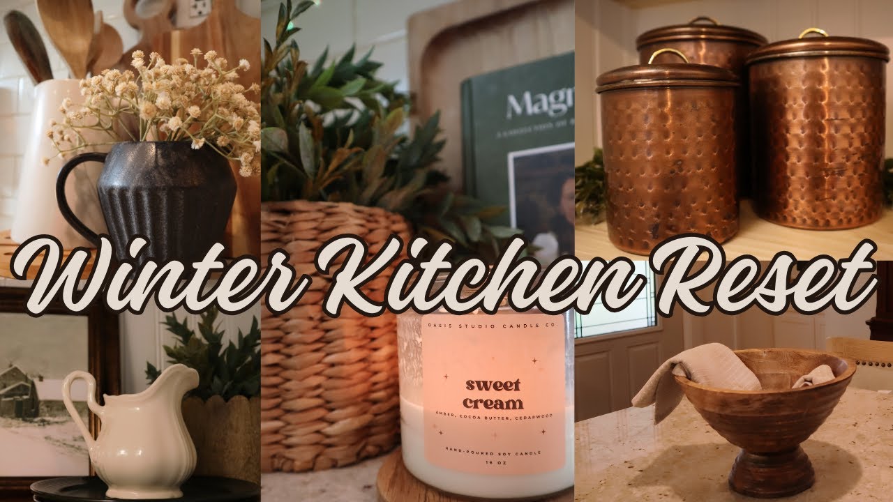 New Year Kitchen Refresh | Winter Decorating Ideas
