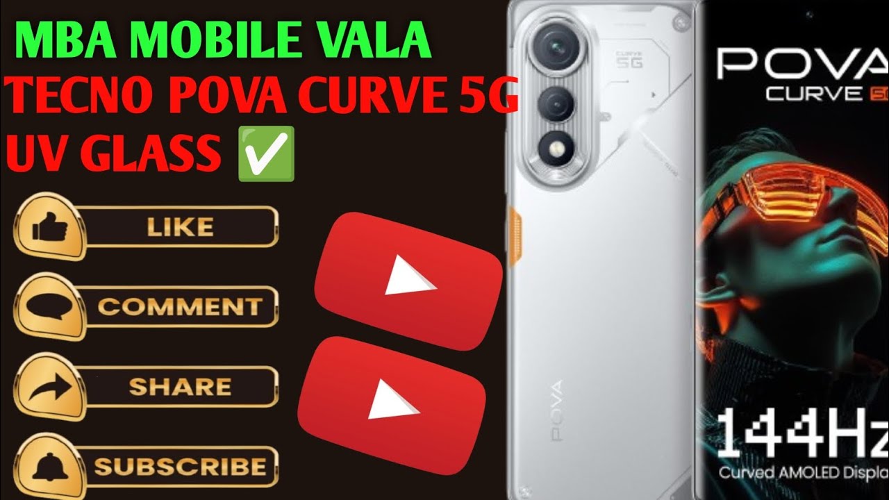 Tecno pova curve 5g uv glass