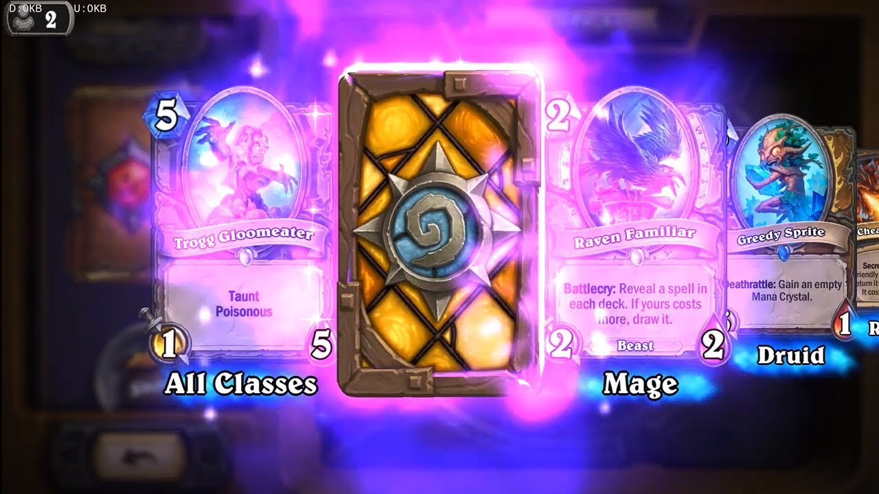 Dragonhatcher + Greedy Sprite - Kobolds and Catacombs Hearthstone epic and rare card pack opening