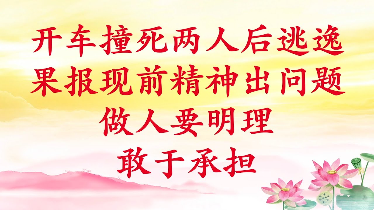 卢台长【开车撞死两人后逃逸，果报现前精神出问题；做人要明理，敢于承担】
