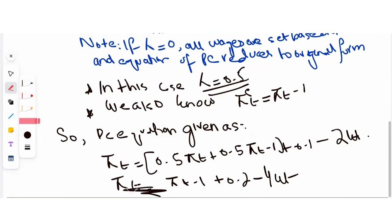 Chapter 8 Practice Question 2 Part 2- Blanchard | Phillips Curve & Wage Indexation
