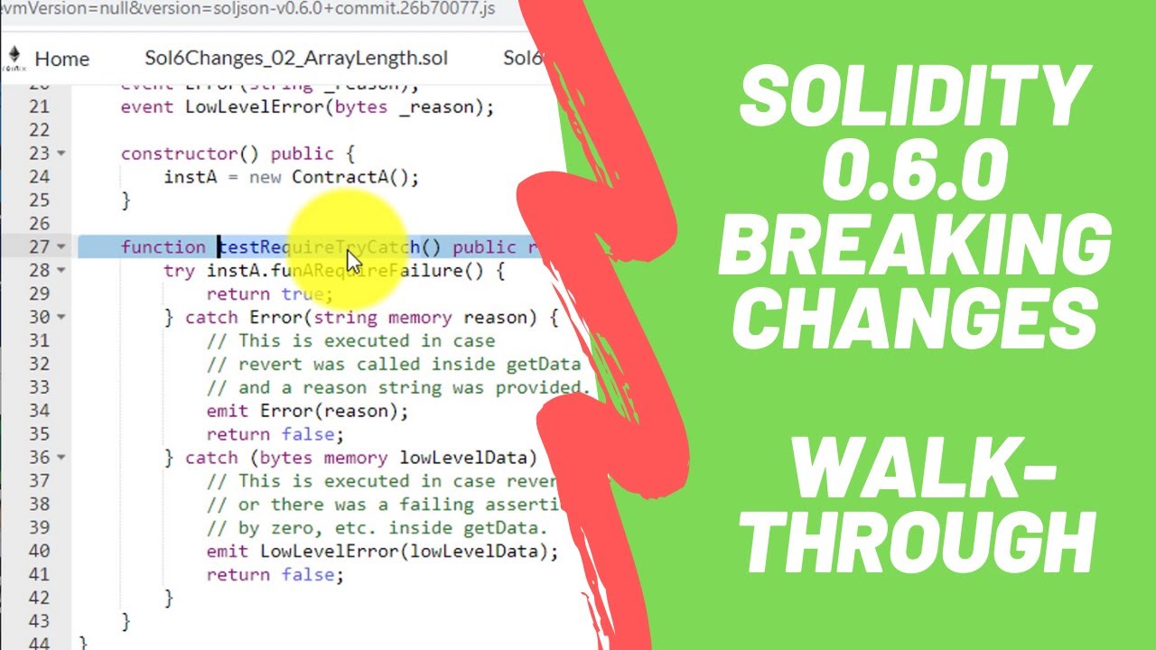 Solidity 0.6.0 Breaking Changes (Hands-On With Examples)