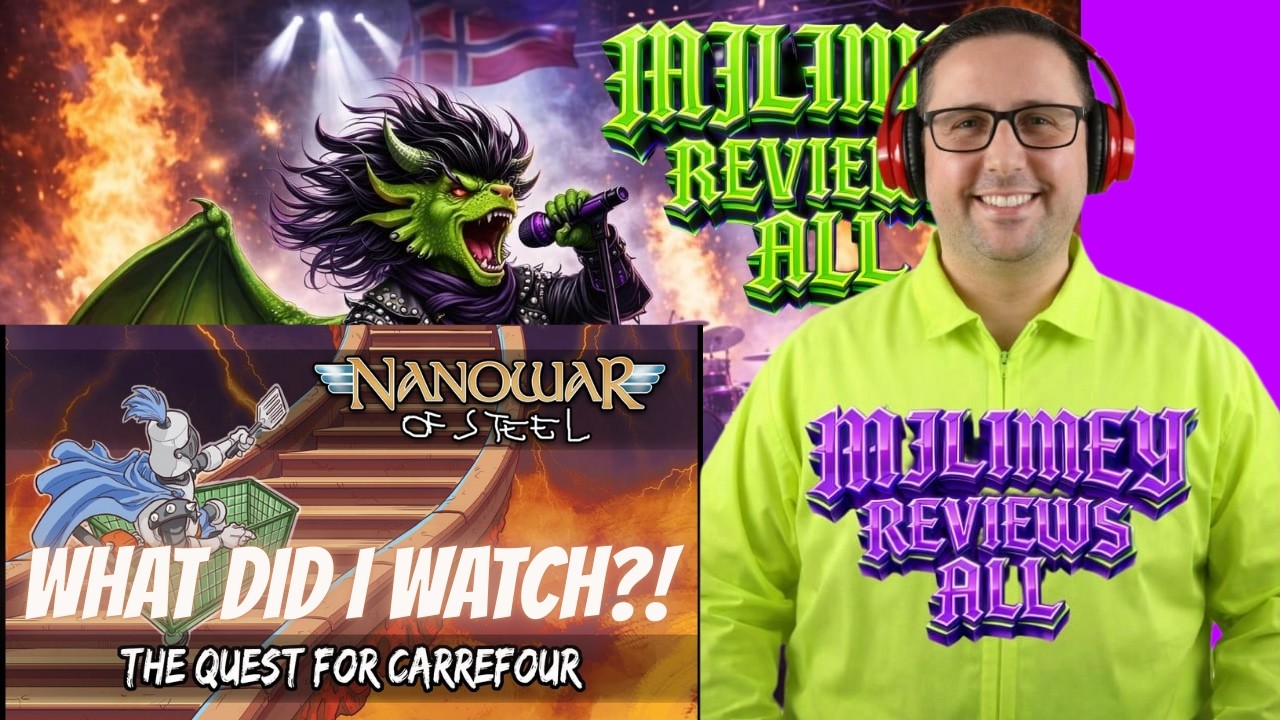 The Quest For Carrefour &mdash; Nanowar Of Steel | Lyrics Video | Reaction! 😄🛒