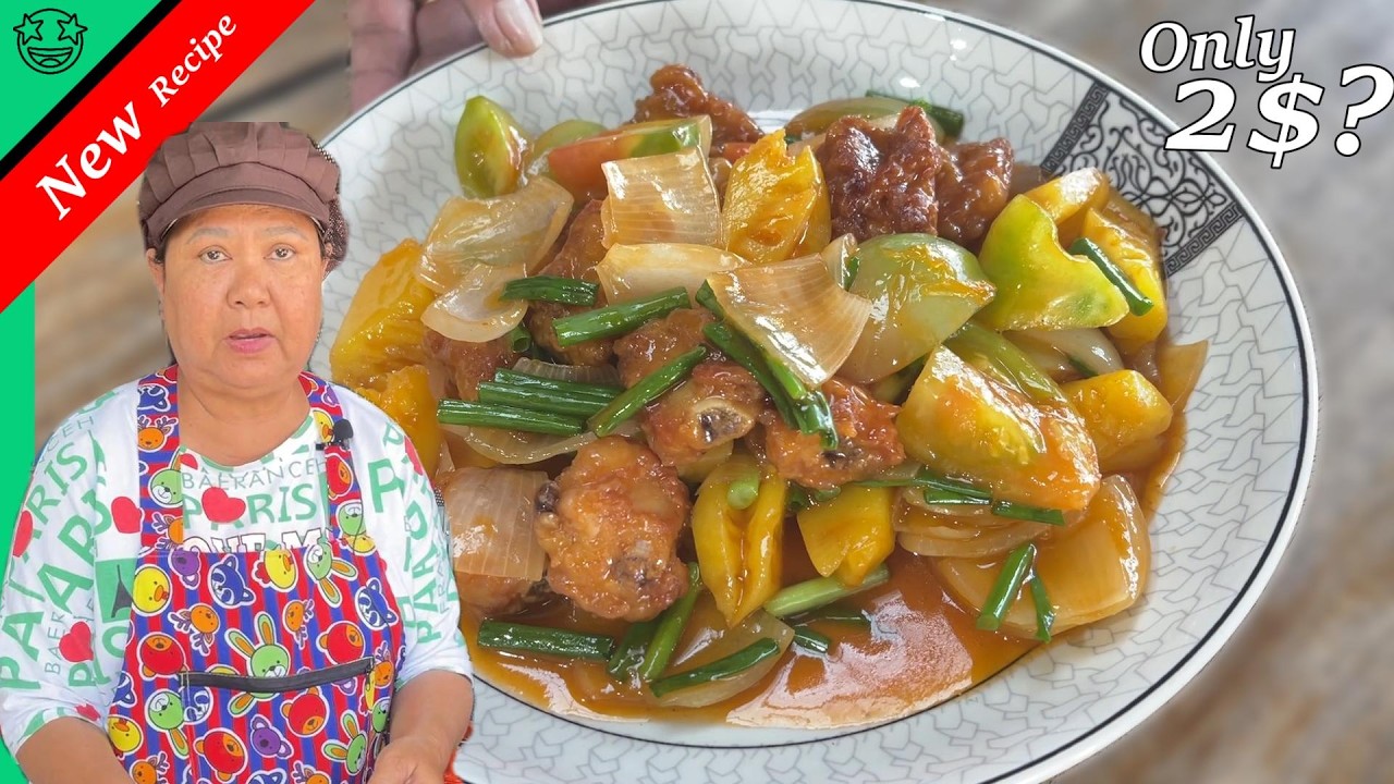 This Sweet & Sour Pork Bone Stir Fry Will Blow Your Mind! | ឆ្អឹងជំនីជ្រូកឆាជូអែម