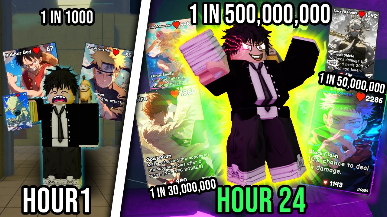Spending 24 Hours Playing Anime Card Battle AND I BEAT THE GAME