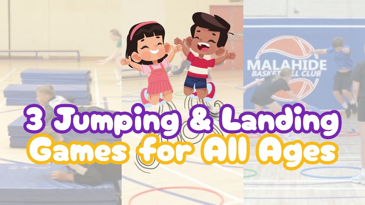 3 Jumping & Landing Games PE for All Ages by Daly Exercise