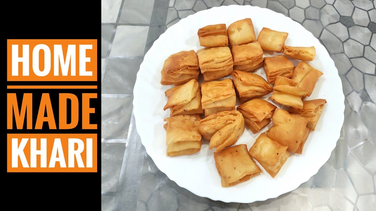 बेकरी जैसी खारी बनाने का आसान तरीका | How To Make Khari At Home | Khari Biscuit Recipe| Khari Recipe