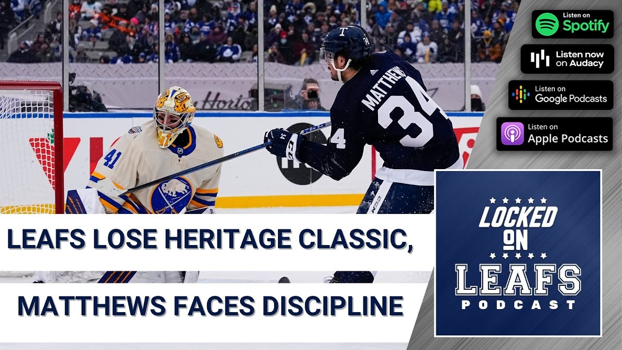 Auston Matthews to meet player safety after Toronto Maple Leafs lose Heritage Classic to Sabres