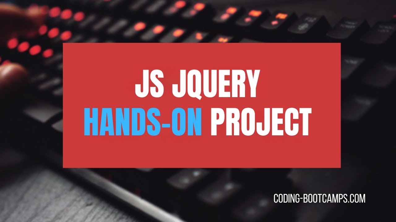 Mastering JavaScript, Ajax, JSON and jQuery Framework with 3 Hands-on Intermediate Level Projects