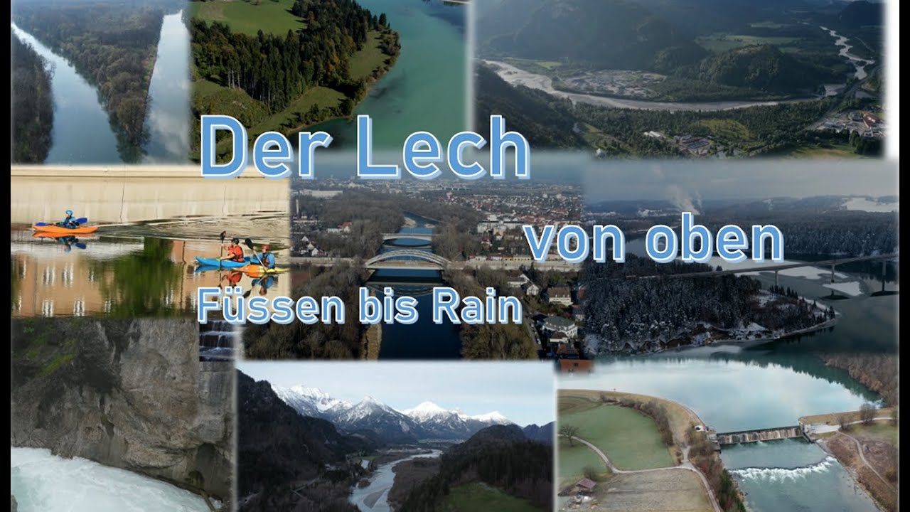 Der Lech (2) per Drohne | Nur in Deutschland| Füssen bis Rain | Legenden des Lechs in Deutschland