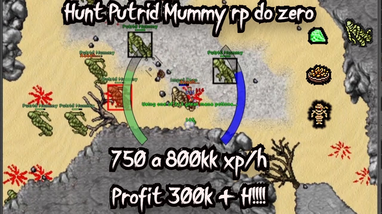 Hunt Putrid Mummy , rp do zero profit 300k hora