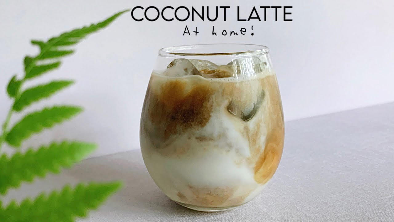 Easy Iced Coconut Latte At Home With Instant Coffee