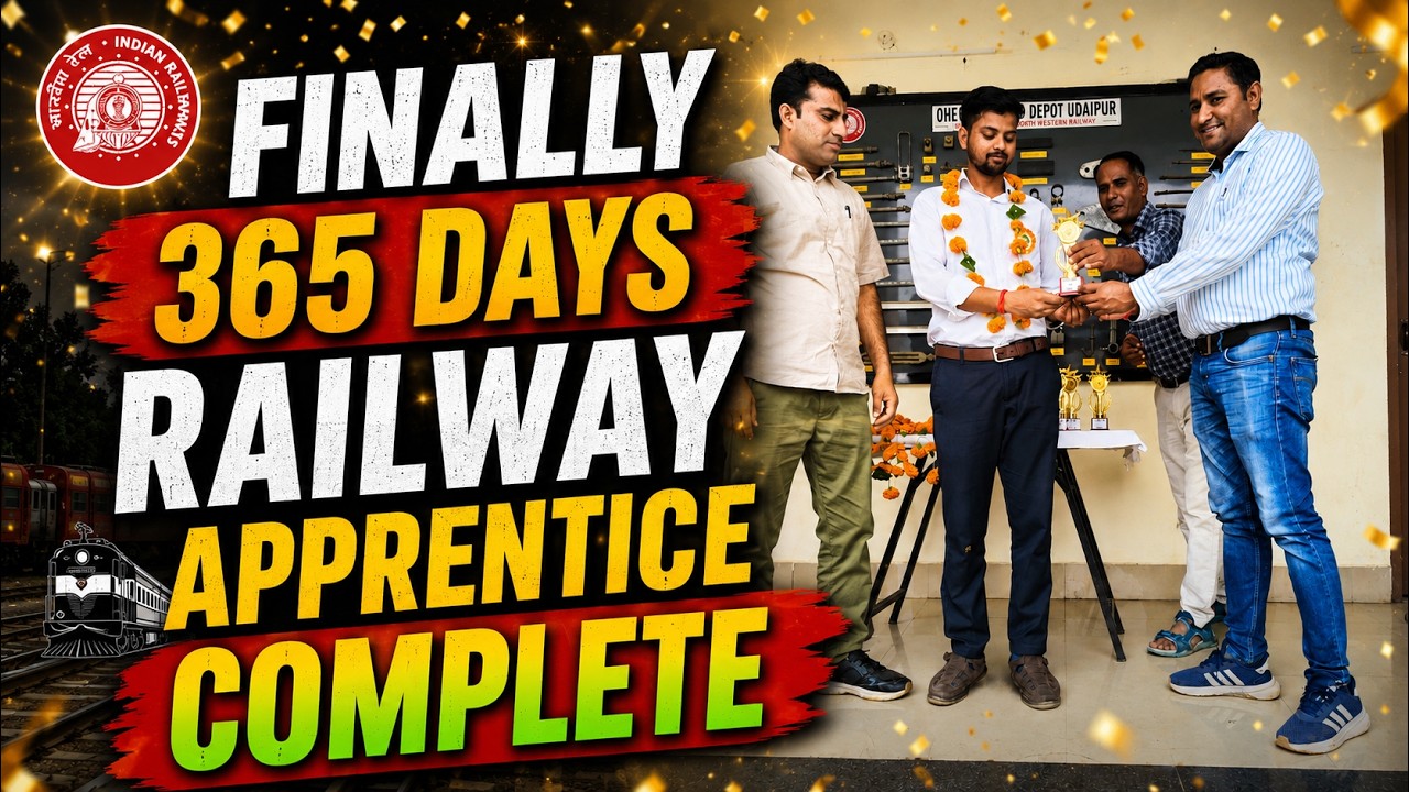 Finally 365 days Railway Apprentice complete 👍🎈#railwayapprentice ##railway_with_zibran