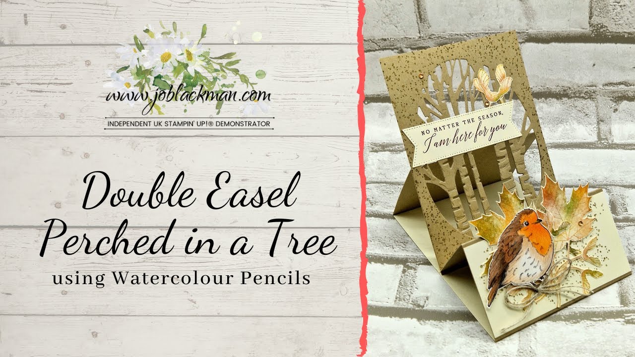 Double Easel Card - Perched in a Tree by Jo Blackman Papercraft