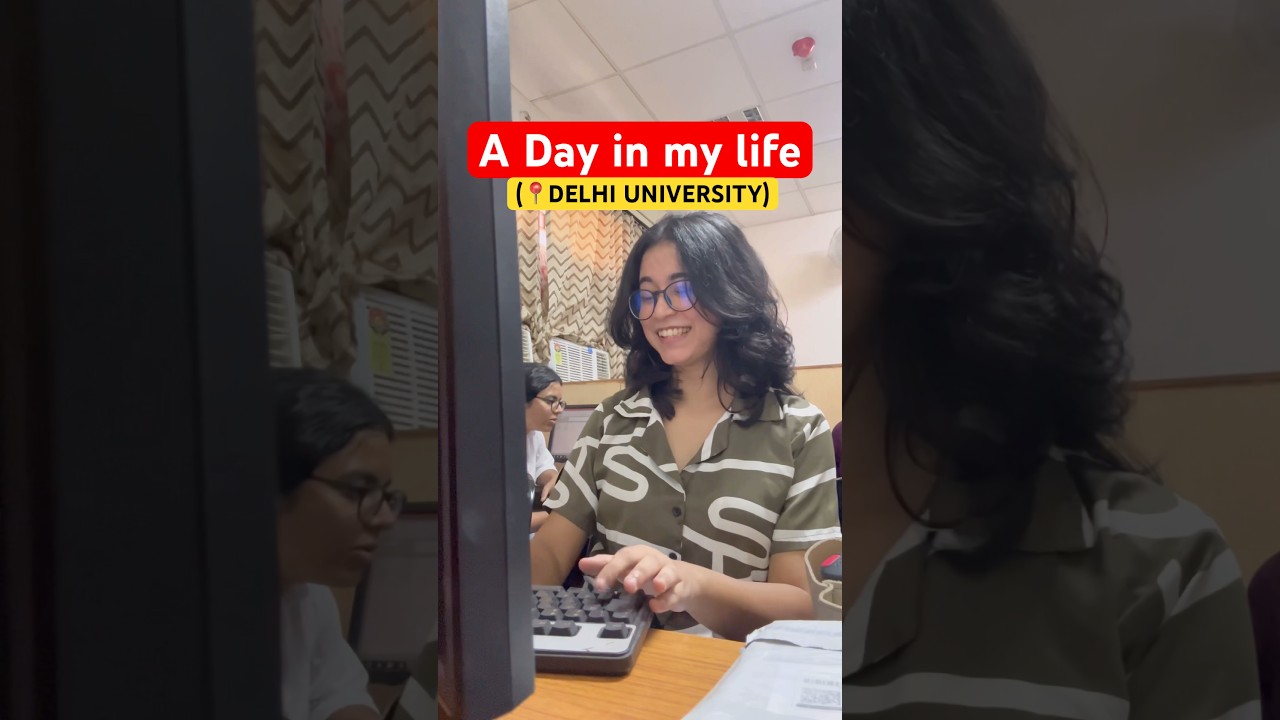 A day in my life at DELHI UNIVERSITY 🔥🔥 #delhiuniversity#southcampus#northcampus