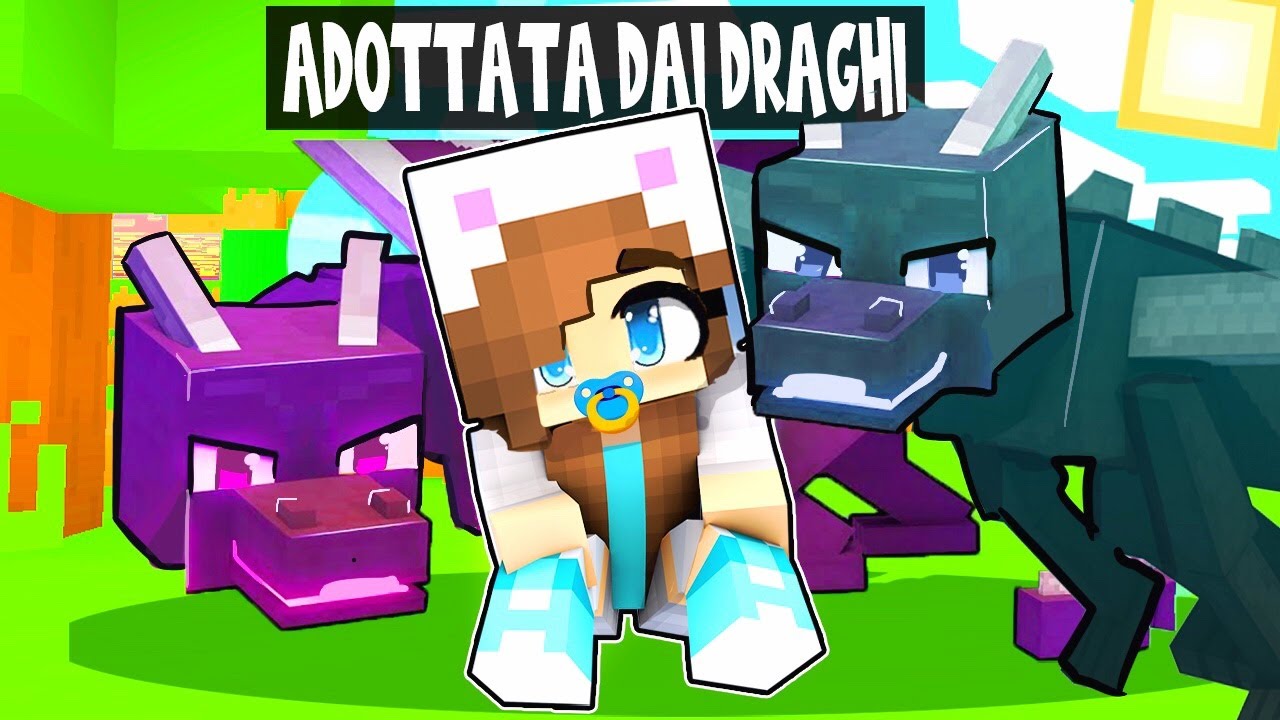 VENGO ADOTTATA DA UNA FAMIGLIA DI DRAGHI SU MINECRAFT!