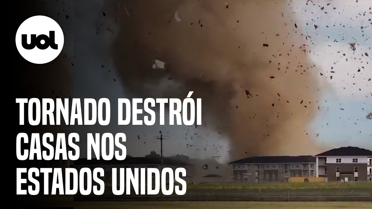 Tornado arrasta casas ap&oacute;s tempestade nos EUA; uma pessoa morreu; v&iacute;deo flagra momento