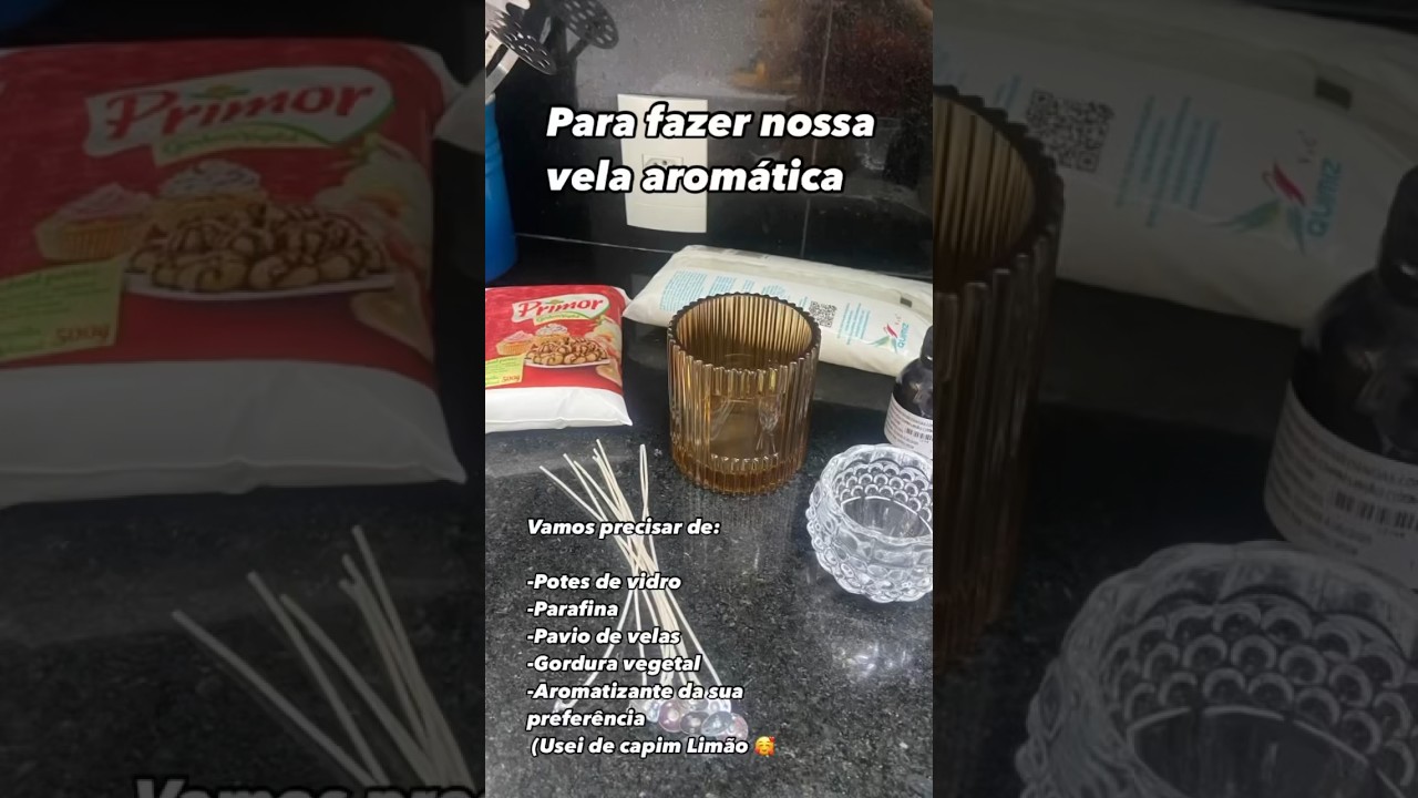 Fazendo velas aromatizadas, sofisticadas, gastando pouco. #fa&ccedil;avocemesma #velaaromatica