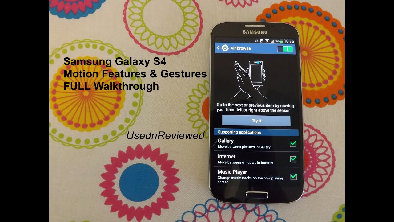 Samsung Galaxy S4 (GT-I9505) Motion Features and Gestures FULL Walkthrough