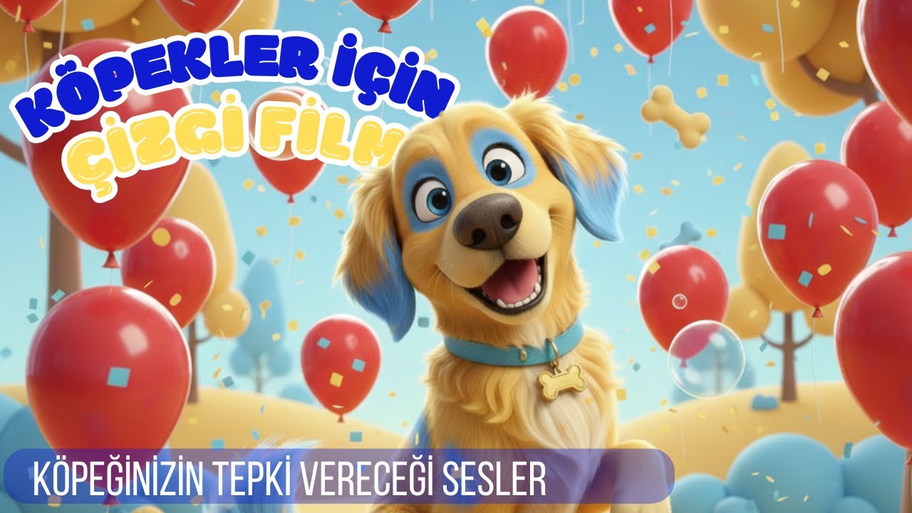 Köpekler için Sevgililer Günü Çizgi Filmi ❤️| Köpeklerin İlgisini Çeken Sesler ile 