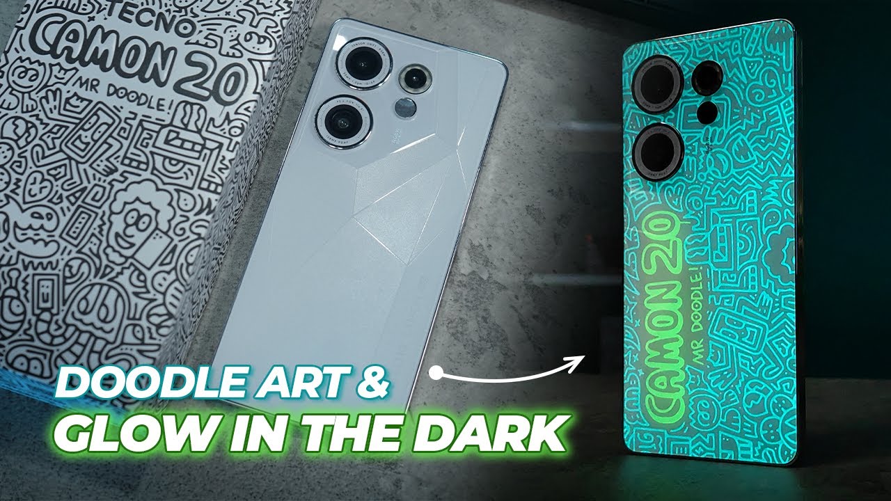 KERENNN GILAAA!! Unboxing Tecno CAMON 20 Series MR Doodle Edition!