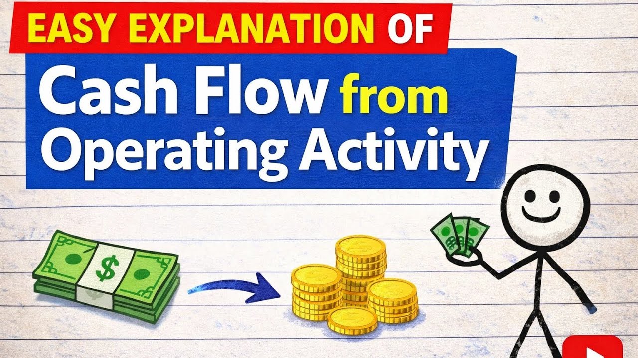 Easy explanation of cash flow from operating activity as a student point of view