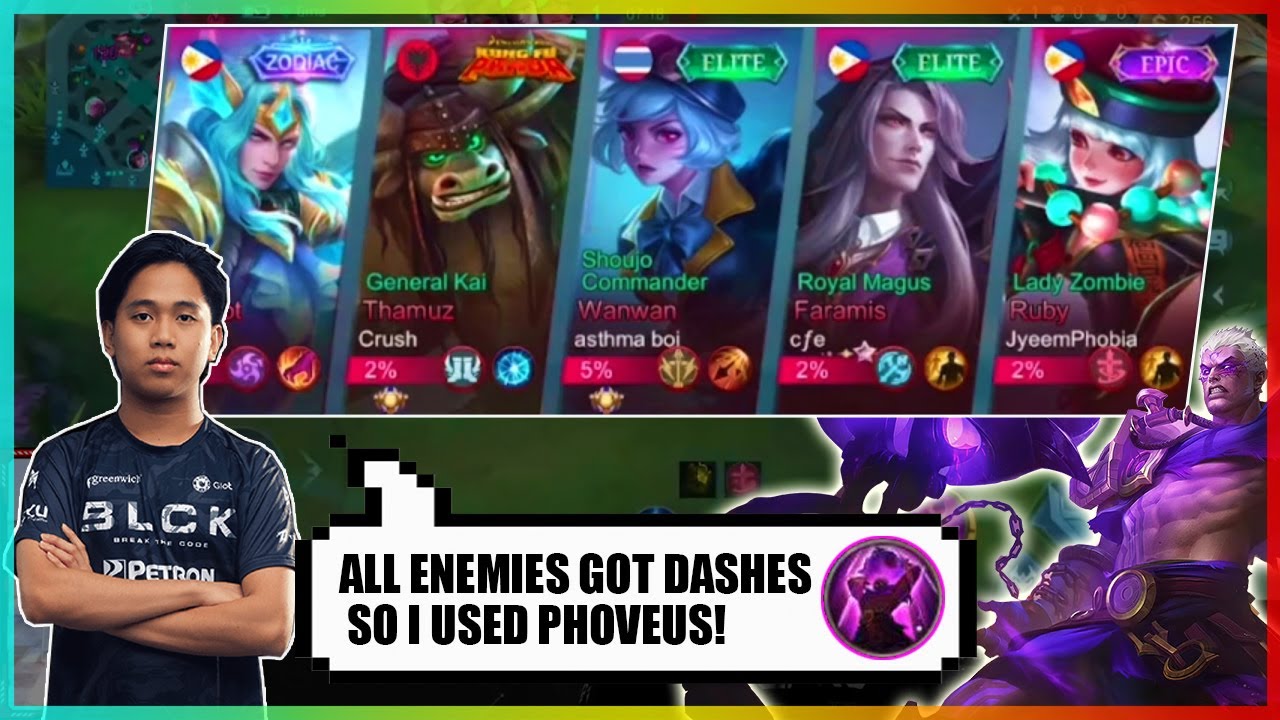 ALL ENEMIES GOT DASH SO I USED PHOVEUS TANK! | MLBB