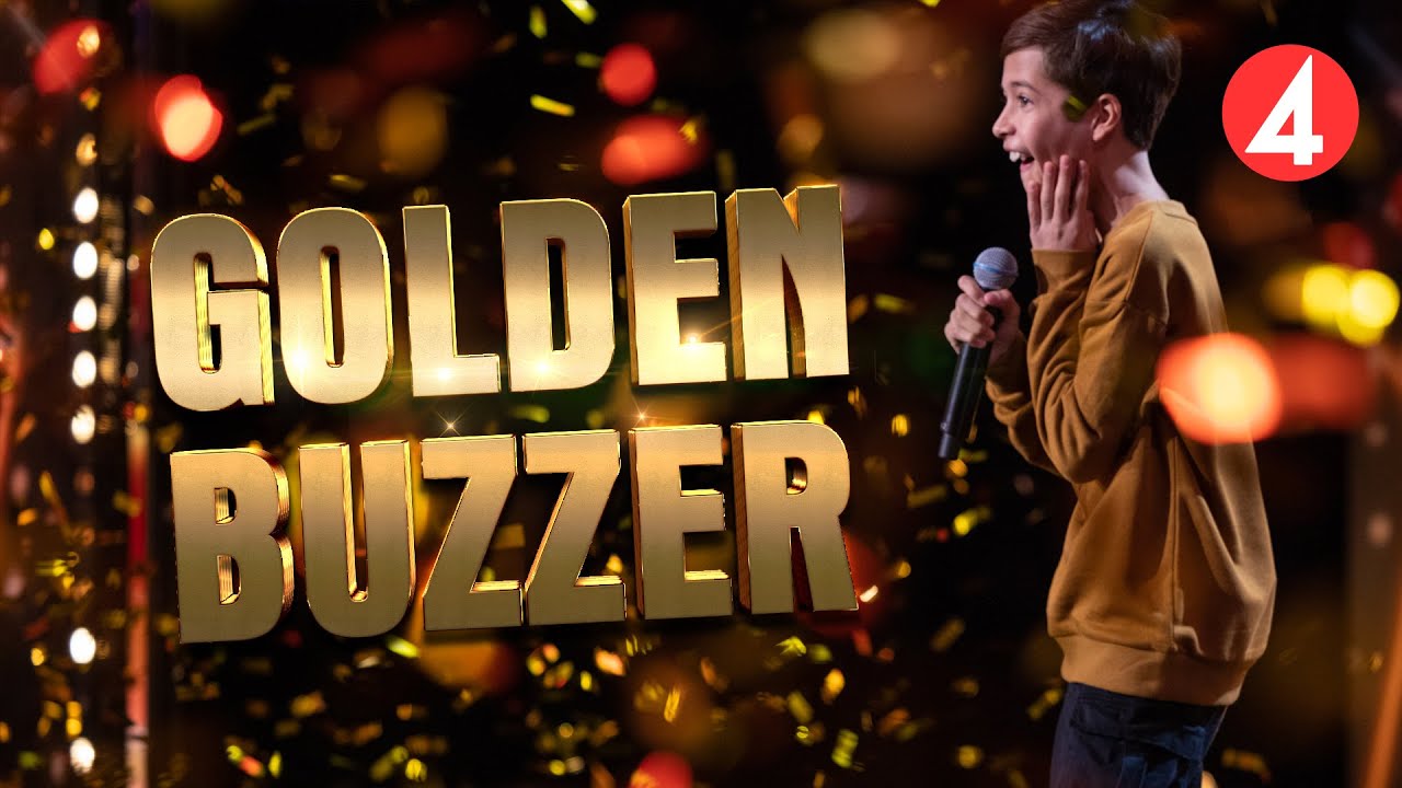 GOLDEN BUZZER - 11-&aring;riga Aron sjunger till sig Sarah Dawn Finers Golden Buzzer i Talang 2022