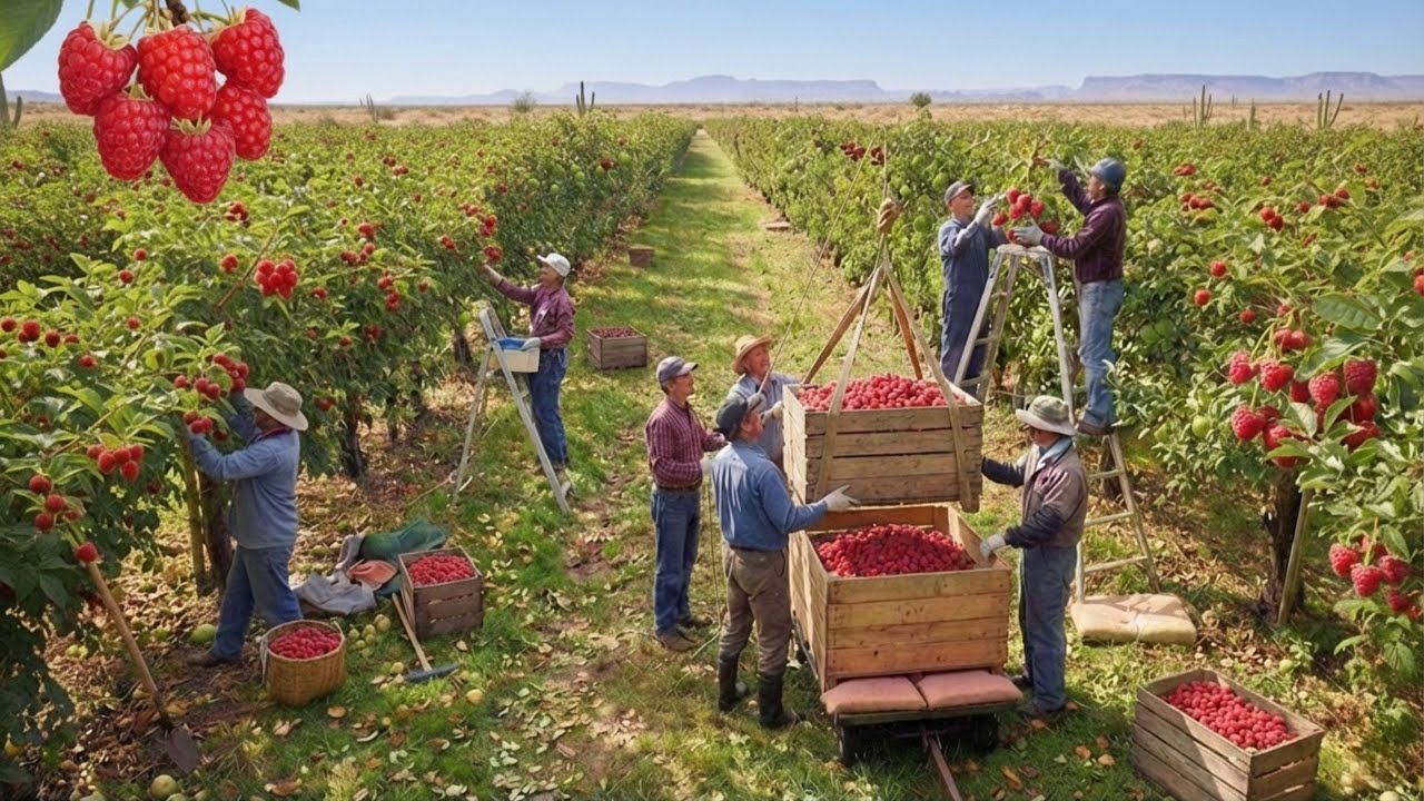 Intentaron cultivar frambuesas en el desierto    ¡y los resultados fueron sorprendentes!