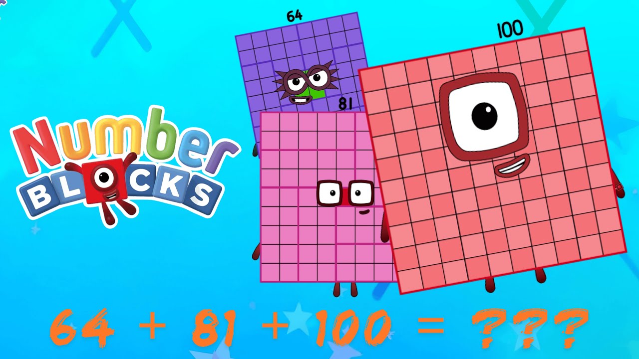 MULTIPLICATION OF 3 RANDOM NUMBERBLOCKS SQUARE NUMBERS |  LET'S MULTIPLY NUMBERS | 