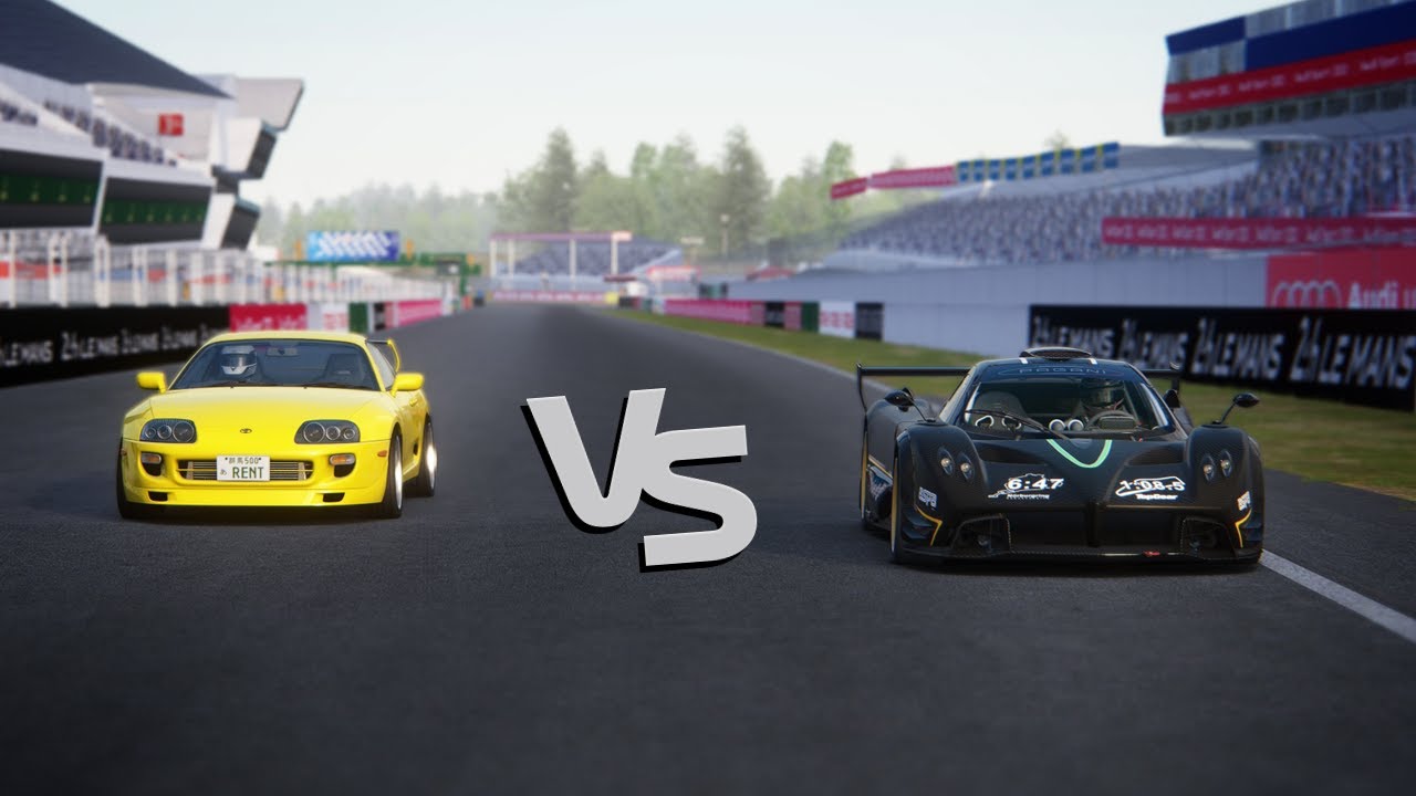 Toyota SUPRA vs Pagani ZONDA R