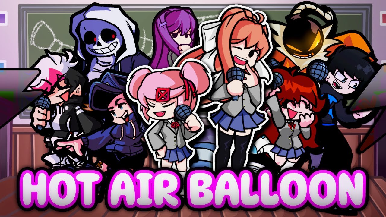 HOT AIR BALLOON but Every Turn a Different Character Sings 🎶⚡ (FNF DDTO Plus Everyone Sings It)