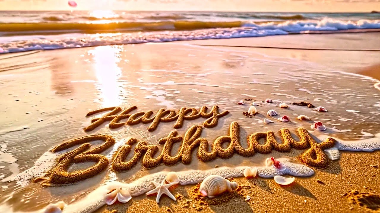 🎉 10‑Hour Birthday Beach Chillhop Tunes | Calm Guitar, Waves & Sunset Vibes 🏖️🎂🎶